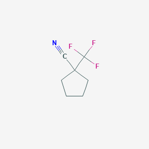 molecular formula C7H8F3N B2686521 1-(Trifluoromethyl)cyclopentane-1-carbonitrile CAS No. 1260902-25-7