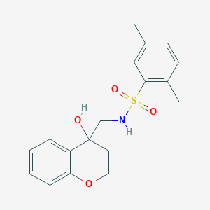 N-((4-hydroxychroman-4-yl)methyl)-2,5-dimethylbenzenesulfonamide