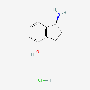 molecular formula C9H12ClNO B2686529 (S)-1-Amino-indan-4-ol hydrochloride CAS No. 2097073-09-9