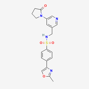 4-(2-methyloxazol-4-yl)-N-((5-(2-oxopyrrolidin-1-yl)pyridin-3-yl)methyl)benzenesulfonamide