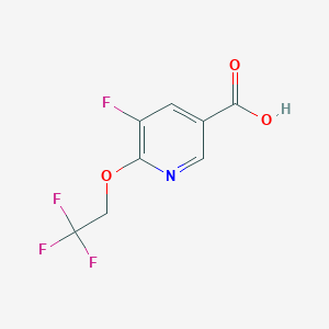 5-Fluoro-6-(2,2,2-trifluoroethoxy)nicotinic acid