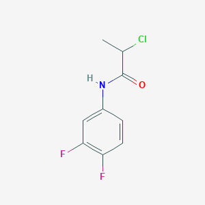 molecular formula C9H8ClF2NO B2686553 2-氯-N-(3,4-二氟苯基)丙酰胺 CAS No. 868771-20-4