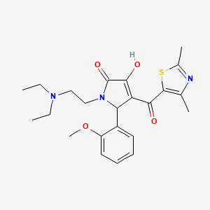 1-(2-(diethylamino)ethyl)-4-(2,4-dimethylthiazole-5-carbonyl)-3-hydroxy-5-(2-methoxyphenyl)-1H-pyrrol-2(5H)-one
