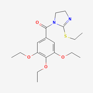 (2-(ethylthio)-4,5-dihydro-1H-imidazol-1-yl)(3,4,5-triethoxyphenyl)methanone