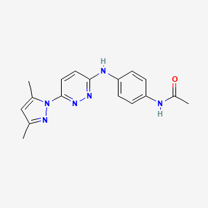 N-(4-((6-(3,5-dimethyl-1H-pyrazol-1-yl)pyridazin-3-yl)amino)phenyl)acetamide