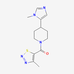 [4-(3-Methylimidazol-4-yl)piperidin-1-yl]-(4-methylthiadiazol-5-yl)methanone