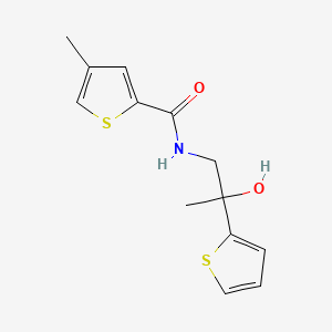 N-(2-hydroxy-2-(thiophen-2-yl)propyl)-4-methylthiophene-2-carboxamide