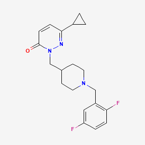 6-Cyclopropyl-2-({1-[(2,5-difluorophenyl)methyl]piperidin-4-yl}methyl)-2,3-dihydropyridazin-3-one
