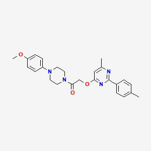 N-(tert-butyl)-3-[6-(2-methoxyphenoxy)pyridazin-3-yl]benzamide