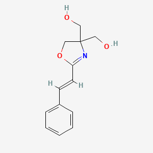 {2-[(E)-2-phenylvinyl]-4,5-dihydro-1,3-oxazole-4,4-diyl}dimethanol
