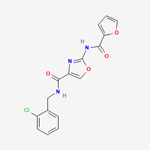 N-(2-chlorobenzyl)-2-(furan-2-carboxamido)oxazole-4-carboxamide