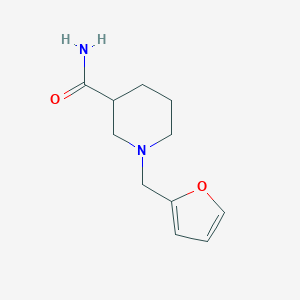 molecular formula C11H16N2O2 B268663 1-(2-Furylmethyl)-3-piperidinecarboxamide 
