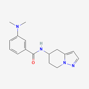 3-(dimethylamino)-N-(4,5,6,7-tetrahydropyrazolo[1,5-a]pyridin-5-yl)benzamide