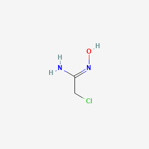 molecular formula C2H5ClN2O B2686660 (1Z)-2-chloro-N'-hydroxyethanimidamide CAS No. 3272-96-6