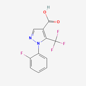 1-(2-fluorophenyl)-5-(trifluoromethyl)-1H-pyrazole-4-carboxylic acid