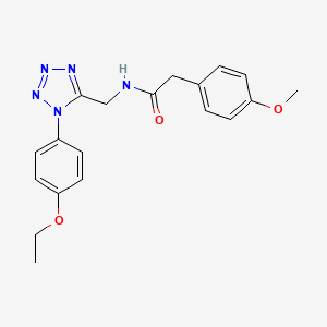 N-((1-(4-ethoxyphenyl)-1H-tetrazol-5-yl)methyl)-2-(4-methoxyphenyl)acetamide