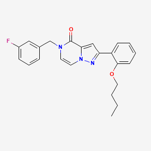 2-(2-butoxyphenyl)-5-(3-fluorobenzyl)pyrazolo[1,5-a]pyrazin-4(5H)-one