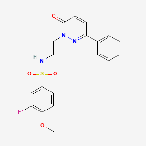 3-fluoro-4-methoxy-N-(2-(6-oxo-3-phenylpyridazin-1(6H)-yl)ethyl)benzenesulfonamide