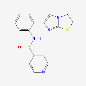 N-(2-(2,3-dihydroimidazo[2,1-b]thiazol-6-yl)phenyl)isonicotinamide