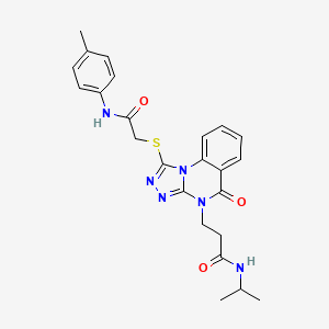 4-fluoro-N-(2-furylmethyl)-3-methyl-N-(tetrahydrofuran-2-ylmethyl)benzenesulfonamide
