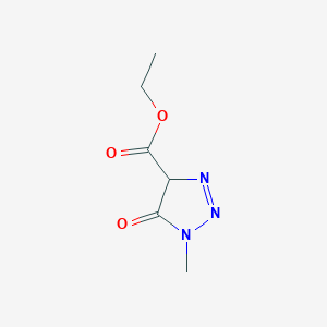molecular formula C6H9N3O3 B2686725 Ethyl 1-methyl-5-oxo-4H-triazole-4-carboxylate CAS No. 2639625-62-8