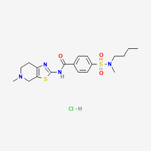 4-(N-butyl-N-methylsulfamoyl)-N-(5-methyl-4,5,6,7-tetrahydrothiazolo[5,4-c]pyridin-2-yl)benzamide hydrochloride