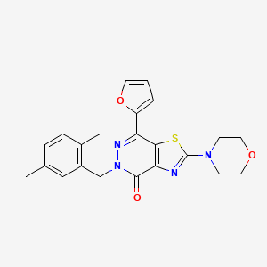 5-(2,5-dimethylbenzyl)-7-(furan-2-yl)-2-morpholinothiazolo[4,5-d]pyridazin-4(5H)-one