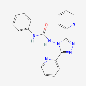 N-[3,5-di(2-pyridinyl)-4H-1,2,4-triazol-4-yl]-N'-phenylurea