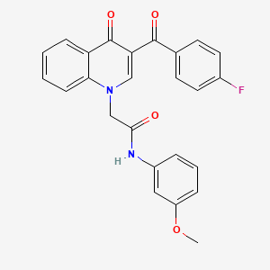 2-[3-(4-fluorobenzoyl)-4-oxo-1,4-dihydroquinolin-1-yl]-N-(3-methoxyphenyl)acetamide