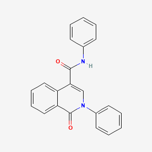 molecular formula C22H16N2O2 B2686745 1-氧代-N,2-二苯基异喹啉-4-羧酰胺 CAS No. 2365419-39-0