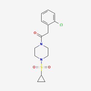 2-(2-Chlorophenyl)-1-(4-(cyclopropylsulfonyl)piperazin-1-yl)ethanone
