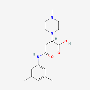 molecular formula C17H25N3O3 B2686788 4-((3,5-Dimethylphenyl)amino)-2-(4-methylpiperazin-1-yl)-4-oxobutanoic acid CAS No. 900011-52-1