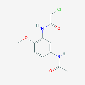 molecular formula C11H13ClN2O3 B2686792 2-chloro-N-(5-acetamido-2-methoxyphenyl)acetamide CAS No. 712287-14-4