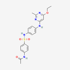 N-(4-(N-(4-((6-ethoxy-2-methylpyrimidin-4-yl)amino)phenyl)sulfamoyl)phenyl)acetamide