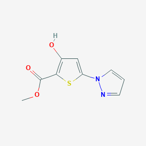 methyl 3-hydroxy-5-(1H-pyrazol-1-yl)thiophene-2-carboxylate