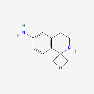 molecular formula C11H14N2O B2686826 3,4-dihydro-2H-spiro[isoquinoline-1,3'-oxetan]-6-amine CAS No. 1823932-34-8