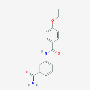 molecular formula C16H16N2O3 B268683 3-[(4-Ethoxybenzoyl)amino]benzamide 