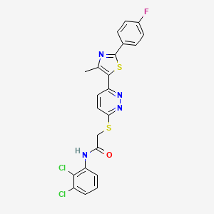 N-(2,3-dichlorophenyl)-2-((6-(2-(4-fluorophenyl)-4-methylthiazol-5-yl)pyridazin-3-yl)thio)acetamide