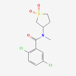 molecular formula C12H13Cl2NO3S B2686850 2,5-dichloro-N-(1,1-dioxidotetrahydrothiophen-3-yl)-N-methylbenzamide CAS No. 898425-57-5