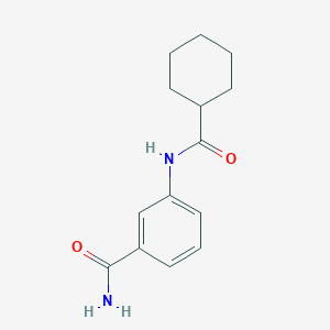 molecular formula C14H18N2O2 B268686 3-[(Cyclohexylcarbonyl)amino]benzamide 