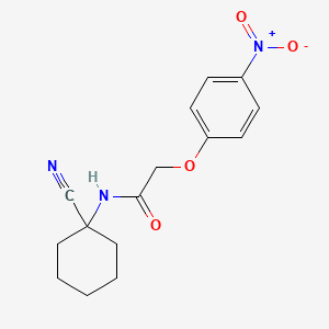 molecular formula C15H17N3O4 B2686865 N-(1-cyanocyclohexyl)-2-(4-nitrophenoxy)acetamide CAS No. 849604-56-4