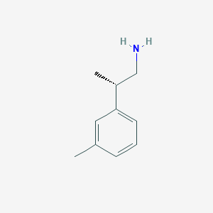 molecular formula C10H15N B2686869 (2S)-2-(3-Methylphenyl)propan-1-amine CAS No. 1644120-23-9