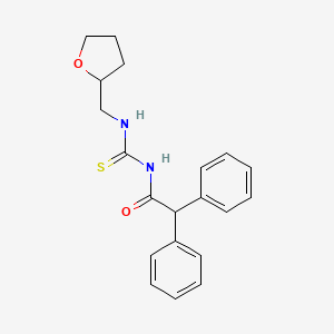 molecular formula C20H22N2O2S B2686882 N-(diphenylacetyl)-N'-(tetrahydro-2-furanylmethyl)thiourea CAS No. 642956-92-1