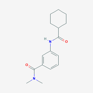 molecular formula C16H22N2O2 B268693 3-[(cyclohexylcarbonyl)amino]-N,N-dimethylbenzamide 