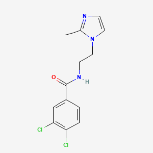 3,4-dichloro-N-(2-(2-methyl-1H-imidazol-1-yl)ethyl)benzamide