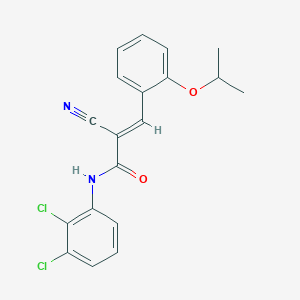 2-cyano-N-(2,3-dichlorophenyl)-3-[2-(propan-2-yloxy)phenyl]prop-2-enamide