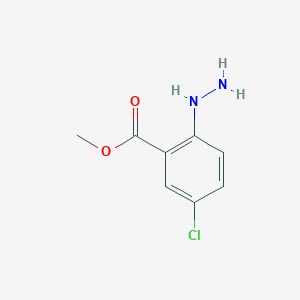 molecular formula C8H9ClN2O2 B2686958 Methyl 5-chloro-2-hydrazinylbenzoate CAS No. 1261105-30-9
