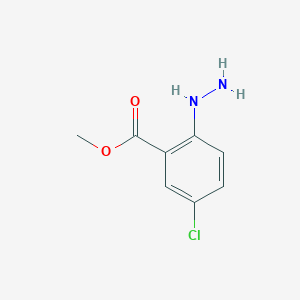 molecular formula C8H9ClN2O2 B2686958 甲基5-氯-2-肼基苯甲酸酯 CAS No. 1261105-30-9