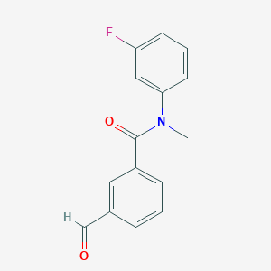 molecular formula C15H12FNO2 B2686968 N-(3-fluorophenyl)-3-formyl-N-methylbenzamide CAS No. 168155-52-0