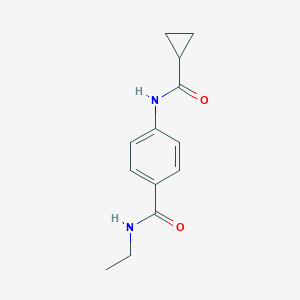 molecular formula C13H16N2O2 B268697 4-[(cyclopropylcarbonyl)amino]-N-ethylbenzamide 